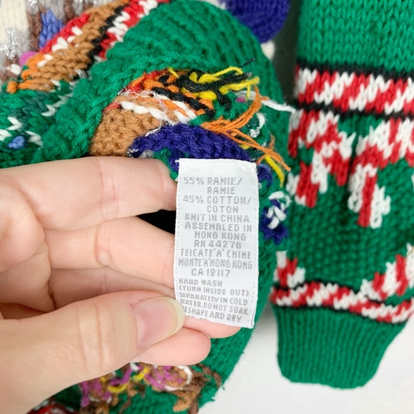 Vintage Marisa Christina 1993 Christmas Novelty Cardigan Sweater - Picture 9 of 12